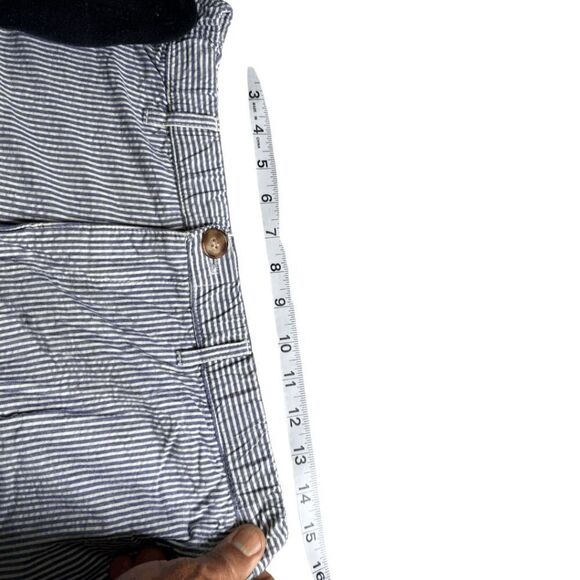 Chubbies Men's Striped Chambray Elastic Waist Chino Shorts Blue White Medium - Picture 6 of 8